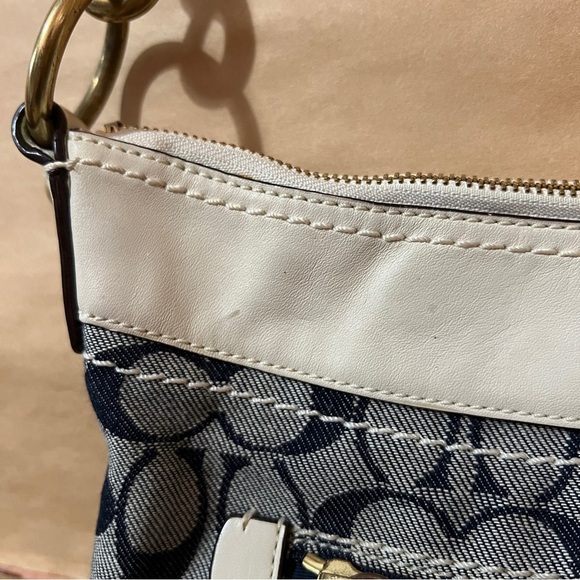 Coach | Signature Sufflette Denim Monogram Bleeker Shoulder Bag Purse G065-10402 - Picture 13 of 16